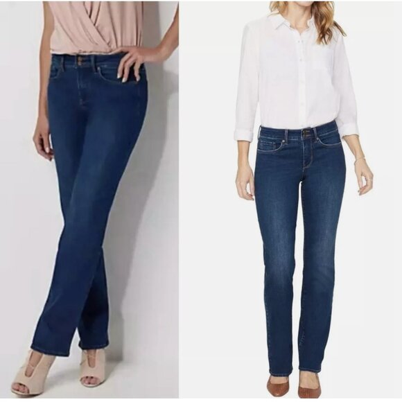 NWOT NYDJ Marilyn Straight Lift X Tuck TechnologyDouble Shank Jeans - Picture 1 of 6